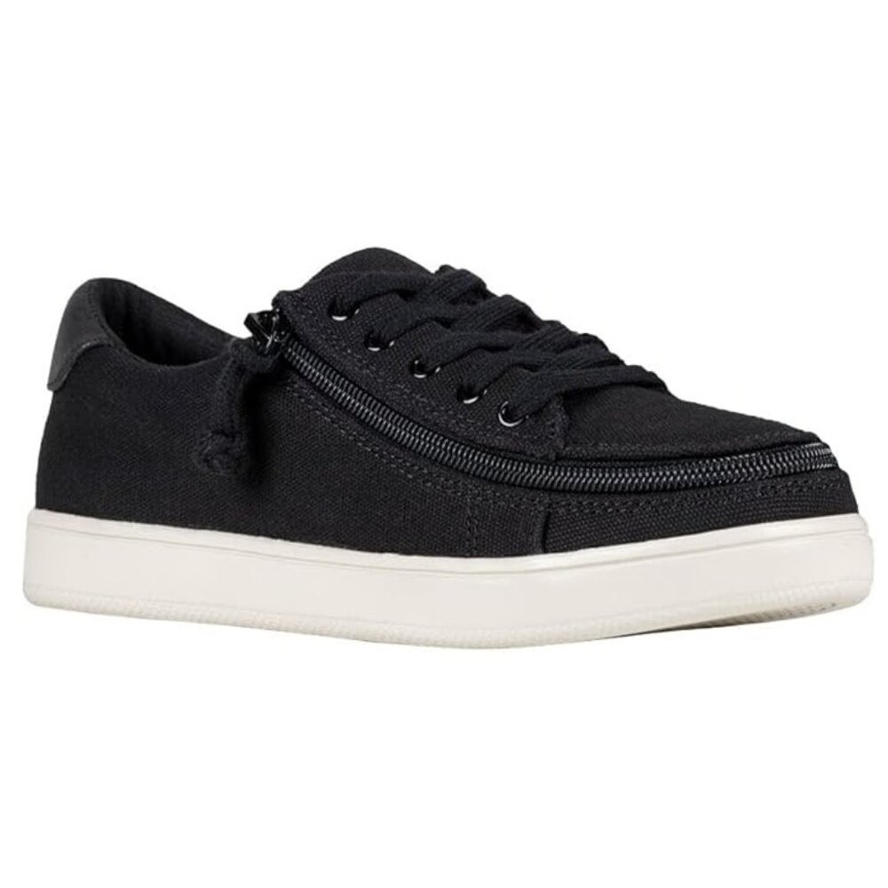 New No Box Billys' Footwear Women's Zip Up Adaptive Sneaker II Black 8.5M BY362